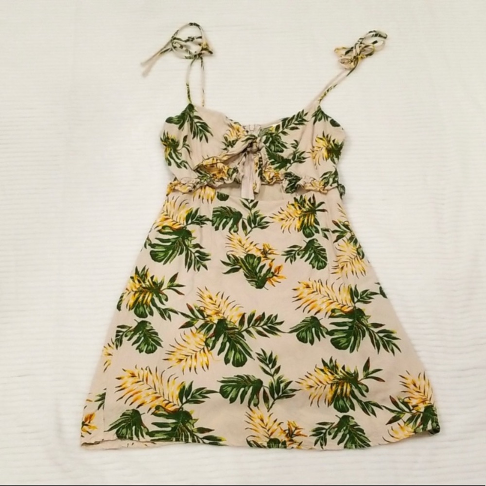 Mahina Floral Cut Out dress